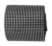 FRCOLOR Ruban de Diamants Noir à Strass Pailleté pour Loisirs Créatifs, Finition Délicate et Brillante, Facile à Installer Retirer, pour Décoration DIY Maison