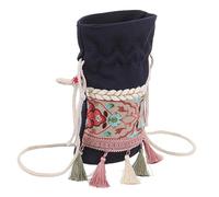 FRCOLOR Sac à Bandoulière Femme Toile Motif Floral Sac Seau pour Shopping et et Fonctionnel