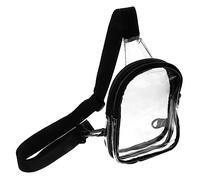 FRCOLOR Sac à Bandoulière Transparent Étanche pour Voyage et Sports Sac à Écharpe et Élégant Ceinture