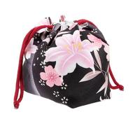 FRCOLOR Sac à Bijoux Japonais à Cordon de Serrage Petite Pochette de Rangement Polyester Réutilisable pour Femmes et Filles pour Cadeaux et Accessoires