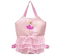 FRCOLOR Sac à Dos Brodé Sac de Danse Polyvalent avec Étiquette Personnalisable et Fermeture Éclair Métal