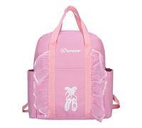 FRCOLOR Sac à Dos de Danse pour Fille avec Motif Ballerine Sac École Danse Spacieux et Confortable