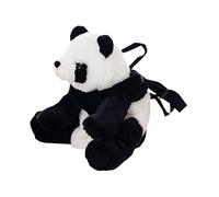 FRCOLOR Sac à Dos Peluche Panda Pour Garçon Fille Sac à Dos Peluche Adorable Avec Fermeture Éclair Métal Capacité Spacieuse Pour Ranger Jouets
