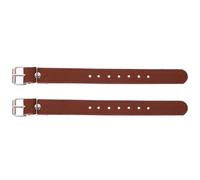 FRCOLOR Sangle de Panier de Vélo en PU Marron Trou Réglable et Installation Solide, Accessoires Robustes pour Décoration de Vélo, Sangles