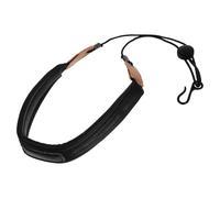 FRCOLOR Sangle de Saxophone Confortable Noire Tour de Cou Rembourré avec Crochet Fermé Réduit la Pression Du Cou pour Saxophone Alto Ténor et Soprano