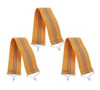 FRCOLOR Sangles de Renfort en Nylon pour Réparation Lot de 3 Jaune Élastiques et Résistantes pour Chaise Longue Pliable et Usage Extérieur en Camping