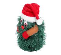FRCOLOR Sapin De Noël Rotatif en Peluche Électrique pour Enfants, Décoration De Noël Dansante, Décoration D'intérieur Festive, Piles Non Incluses