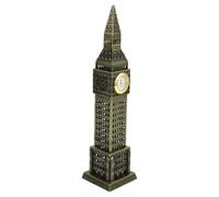 FRCOLOR Sculpture de modèle Miniature de Tour d'horloge Statue Historique de Londres en Alliage Style Vintage 15 cm décoration Maison et Bureau Souvenir Londres