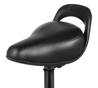 FRCOLOR Selle Légère de Cuir en et Confortable Garçon Filles Vélo Synthétique Noir Facile à Installer pour Vélo de Montagne
