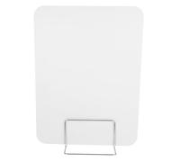 FRCOLOR Séparateur de Table pour Élèves, Bouclier Blanc en Fer et PVC | Panneau de Confidentialité pour Bureaux D'étude et Tables à Manger, Stable, Espace D'examen Privé, Bloque Distractions
