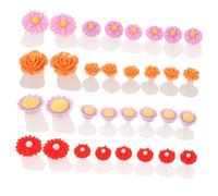 FRCOLOR Séparateurs D’orteils En Silicone Pour Pédicure 4 Pièces Tailles Variées Fleurs Motifs Féminins Usage Domestique Et Salon Nail Art