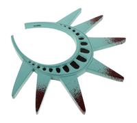 FRCOLOR Serrage-tête Statue Liberté en Pu pour Cosplay et Fêtes à Thème, Design Distinctif Torche, Accessoire Costume Authentique et Pièce Remarquable