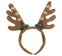 FRCOLOR Serre-tête De Renne Avec Clochettes Accessoire De Déguisement Pour Fête De Noël Adaptée Pour Garçon Fille Et Adultes