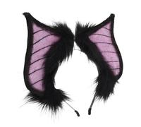 FRCOLOR Serre-tête Oreilles Chauve-souris Design Diabolique Accessoire Halloween Cosplay Coiffure Fête Déguisement Bandeau Élastique Confortable