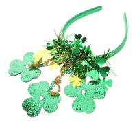FRCOLOR Serre-tête Saint-patrick Avec Trèfle Et Pompon Pour Fête Irlandaise Accessoire Coiffe Cheveux Bandeau Fille Femme Jour Décor Faveur