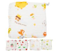 FRCOLOR Serviette Pour Bébé Douce En Coton Mousseline, Hypoallergénique, Très Absorbante, Lot De 5 Pièces, Pour -né Et Soins Du Visage