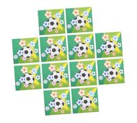 FRCOLOR Serviettes Et Assiettes De Fête De Football 20 Pièces Décorations Sur Le Thème Du Football Pour Table De Fête Restaurant Et Cuisine