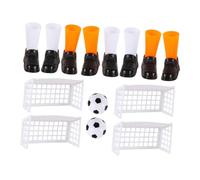 FRCOLOR Set de 2 Mini Buts de Football avec Joueurs de Football de Table pour Garçon et Filles Compact et Transportable Améliore Coordination et Réflexes pour Jeux en Famille