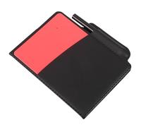 FRCOLOR Set de Cartes D'arbitre de Football Jaune et Rouge avec Carnet de Notes, Crayon et Couverture en PU pour Match et Utilisation Polyvalente