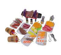 FRCOLOR Set de Jeu BBQ Grill avec Fumée Réaliste Cuisine Extérieure pour Garçon Fille Créatif de Barbecue pour Jeu Dimitation et Plaisir Plein Air