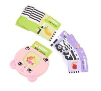 FRCOLOR Set De Jouet Éducatif Électronique avec Cartes Apprentissage Interactif Français Et Chinois pour Garçon Fille Stimulation Sensorielle Et Développement Cognitif Adapté Aux Garçons e