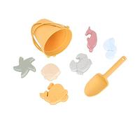 FRCOLOR Set de Jouets de Sable Thème pour Garçon Fille Seau Portable Silicone avec Accessoires de Plage pour Creuser pour Garçons et Filles Jeu Déveil Parent