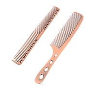 FRCOLOR Set De Peignes Aluminium Pour Coiffure Peigne Démêlant Et Coiffeur Professionnel Outils De Coupe Pour Hommes Et Femmes Couleur Bronze