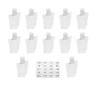 FRCOLOR Set de Pochettes Rechargeables de Voyage Sacs de Rangement pour Lotion Multifonctions avec Étiquettes Pochette Vide Pratique pour Cosmétiques et Produits de Toilette