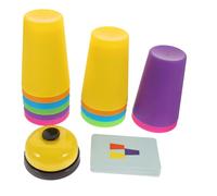 FRCOLOR Set de Tasses Éducatives Colorées pour Garçon Fille Dempilement et Portable Améliore la Coordination Rapidité pour Jeux Sensoriels et Anniversaire Garçon Fille