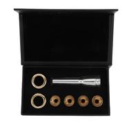 FRCOLOR Set D'embouchures de Trompette en Laiton Plaqué Or, Léger et Facile à Ranger, Pratique en Groupe et L'école, Accessoires Solide pour Trompettes