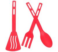 FRCOLOR Set D'ustensiles Cuisine en Pp Résistant à Haute Température, Spatule Délicate Antiadhésive Design Polyvalent Cuisine Pratique et Complète