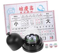 FRCOLOR Set Électrique de Dés Automatique avec Récipient Transparent Tasse de Jeu Portable pour Divertissement Bar et Plein Air