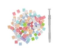 FRCOLOR Set Éponges Manucure avec Stylo Préhenseur Mini Blocs Doux pour Nail Art Dégradé et Gels Réutilisables pour Usage Maison et Salon Professionnel