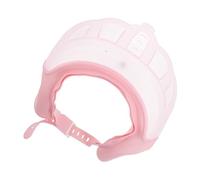 FRCOLOR Shower Cap Crown Design Adjustable Hair-washing Visor Bath Hat With Ear And Eye Protection For Infants And