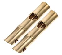 FRCOLOR Sifflet d'Arbitre en Laiton Pendentif Sifflet de Survie Lot de 2 Accessoire de Sport Pratique et