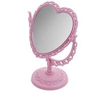 FRCOLOR Site de Voyage Beauté Salle de Bain en Forme avec Bureau Cosmétique Double X Portable Miroir de Table de Chambre Fille Commode Délicat pour Bureau Décoratif latéral Clair