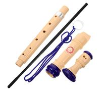 FRCOLOR Soprano Recorder Musical Instrument For Beginners Safe And Comfortable German Style Flute For Children's Music Learning