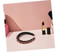 FRCOLOR Sparkling Wide Velvet Headband With Rhinestone Embellishments Comfortable Glitter Hairband For Parties Proms And Holiday Celebrations