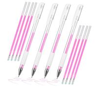 FRCOLOR Stylo à Tatouage Sourcils Cartographie 4 Pièces Rose, Feutres De Positionnement Précis, Usage Professionnel Maquillage Des Sourcils