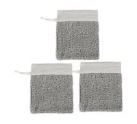 FRCOLOR Support De Barre De Shampoing De Exfoliant En Sisal Pochette À En Maille Pour Un Nettoyage En Profondeur Gris