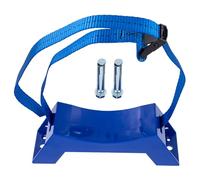 FRCOLOR Support de Bouteille de Gaz Robuste 40l en Acier Bleu, Support Fixe pour Bouteille de Propane, Oxygène et Azote, Fixation Murale avec Vis, Porte-bouteille Industriel Sécurisé