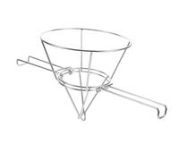 FRCOLOR Support de Filtre à Sirop Érable Acier Inoxydable avec Bras Pliables Cadre Stable pour Cône de Passoire Support pour Filtration de Liquide Cuisine Professionnelle et Domestique