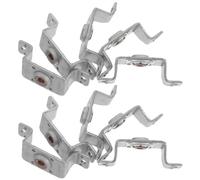 FRCOLOR Support de Moteur de Sèche-cheveux en Fer Robuste, Réduit Bruit et Vibration, Support Stable pour Réparation DIY et Voyage, Lot de 10 Pièces Argenté