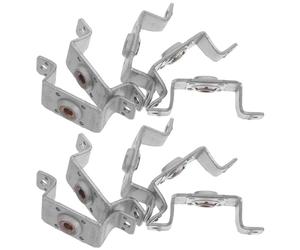 FRCOLOR Support de Moteur de Sèche-cheveux en Fer Robuste, Réduit Bruit et Vibration, Support Stable pour Réparation DIY et Voyage, Lot de 10 Pièces Argenté