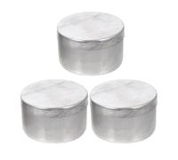 FRCOLOR Support de Pesée du Sol en Aluminium 3pcs Surface Lisse, Facile à Utiliser, Pot de Collecte de Terre pour Expérience en Laboratoire