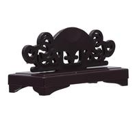 FRCOLOR Support de Ventilateur Pliant Base Large en Plastique Rond Pratique et Décoratif pour Affichage D'éventail Classique Bureau