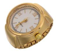 FRCOLOR Table De Doigt Élégante Montres De Poche Petites Montres Pour Femmes Nouveauté Montre Quartz Golden