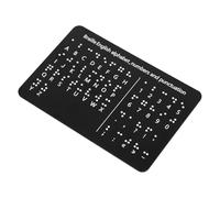 FRCOLOR Tableau de Braille Éducatif pour Débutants Panneau Braille avec Lettres Chiffres et Ponctuation Outil Portable pour Pratique Éducative et Sensibilisation Tactile Noir
