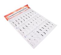 FRCOLOR Tableau de Doigtés Saxophone Grosse Taille sur Papier Couché Guide d'Apprentissage pour Débutants Affiche Musicale Solide pour Pratique et Enseignement des Notes Saxophone