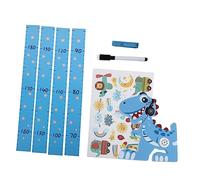 FRCOLOR Tableau de Garçon et Autocollant Murale 3D Dinosaure Amovible Règle de Hauteur Décoration Chambre Bébé Magnetique pour et Mesure de Taille